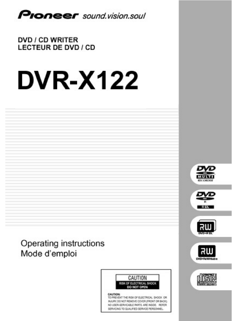 Pioneer DVR-X122 User manual