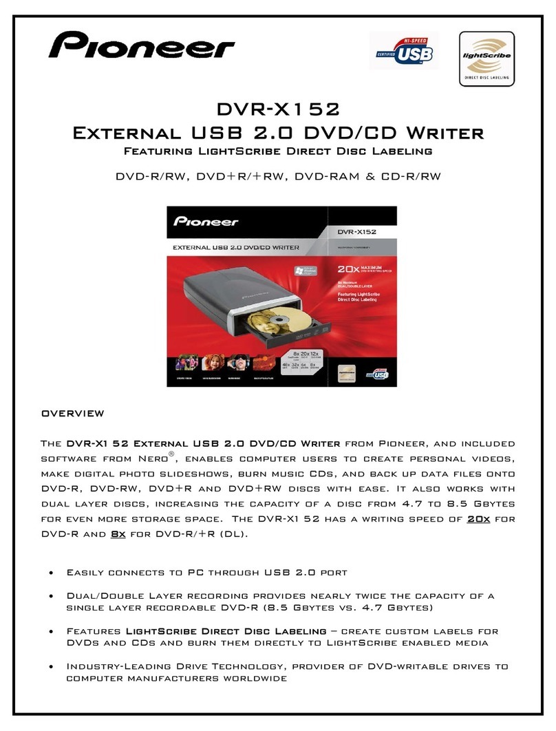 Pioneer DVR-X152 User manual