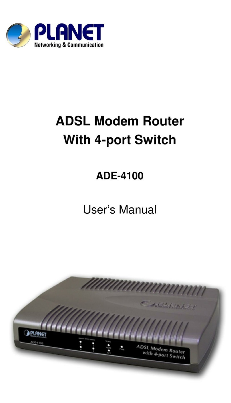 Planet ADE-4100 user manual