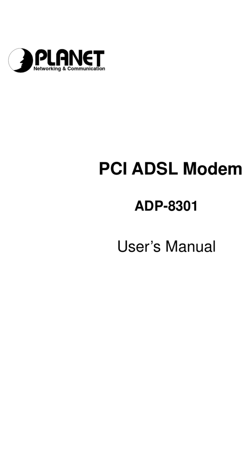 Planet ADP-8301 User manual