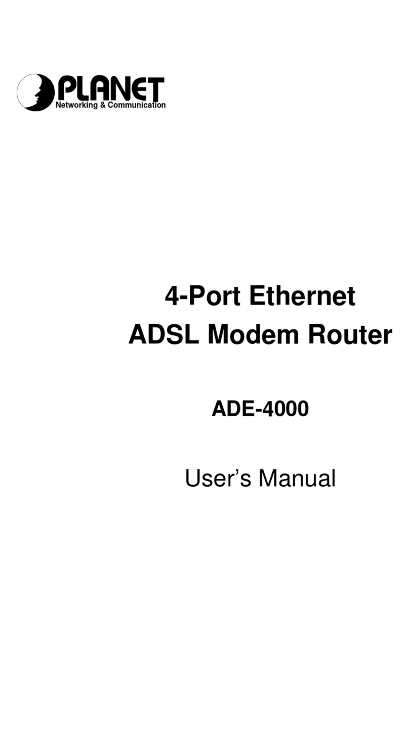 Planet ADE-4000 User manual