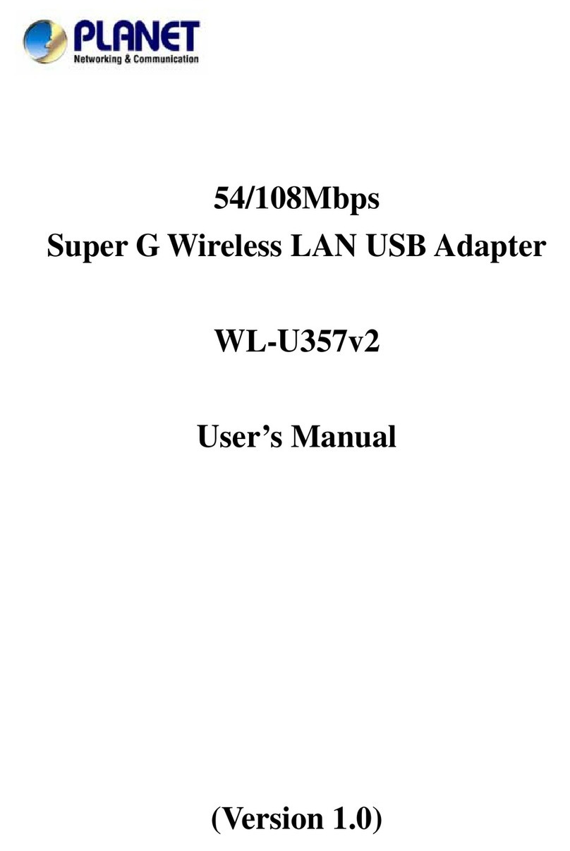 Planet WL-U357v2 user manual