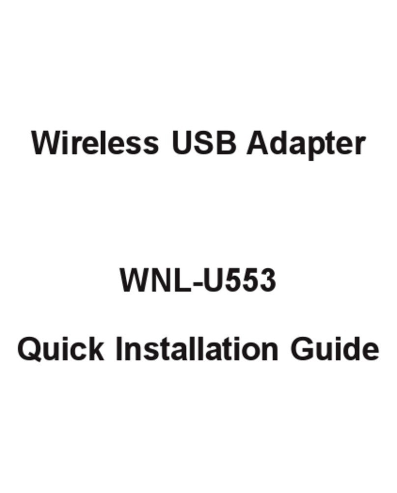 Planet WNL-U553 Quick installation guide