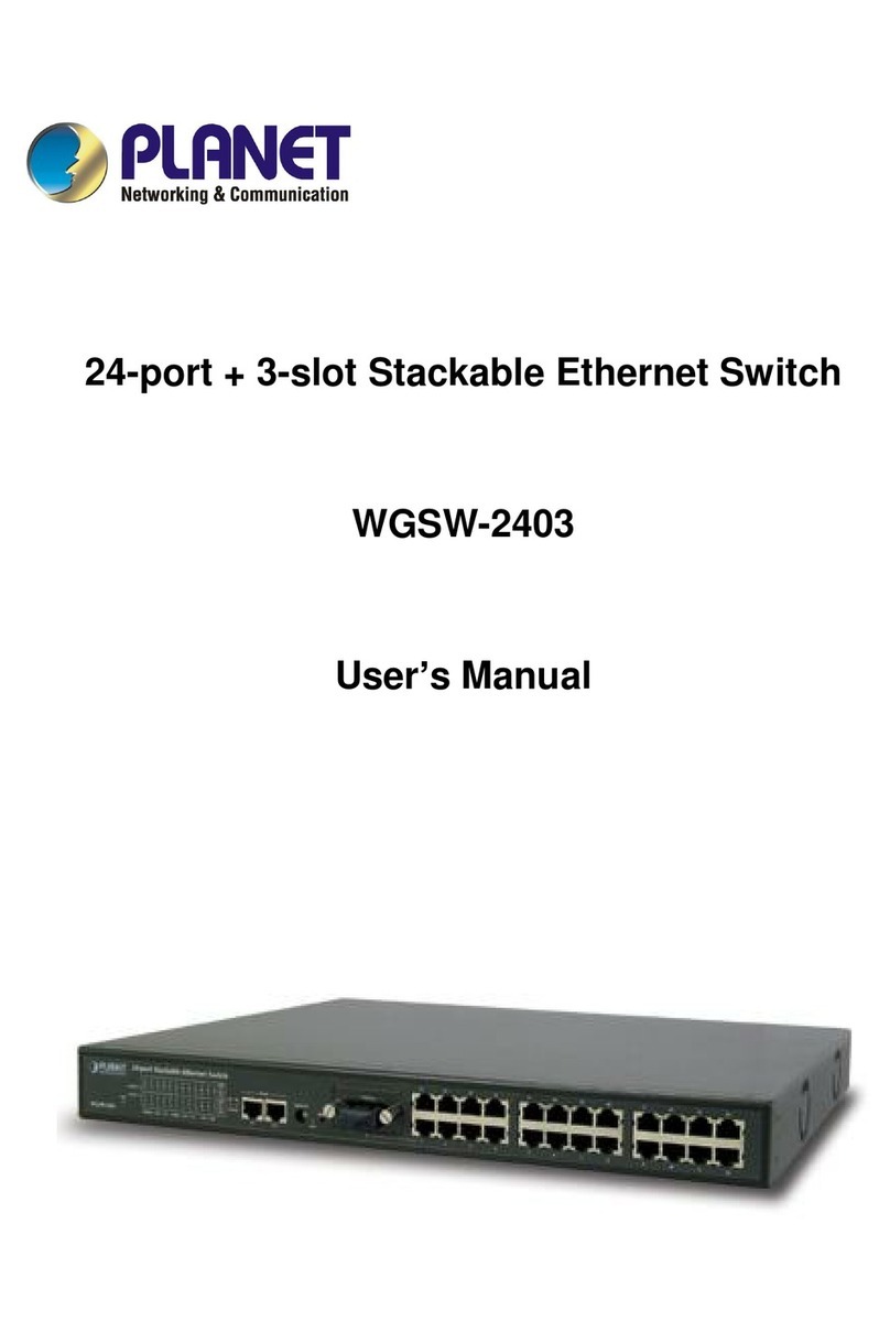 Planet WGSW-2403 User manual