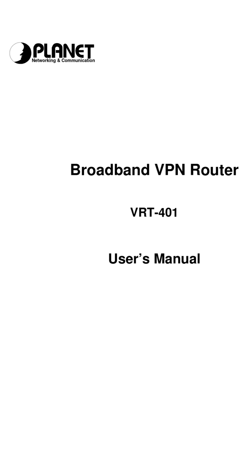 Planet VRT-401 user manual