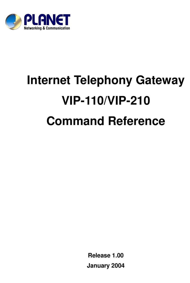 Planet VIP-110 Installation manual