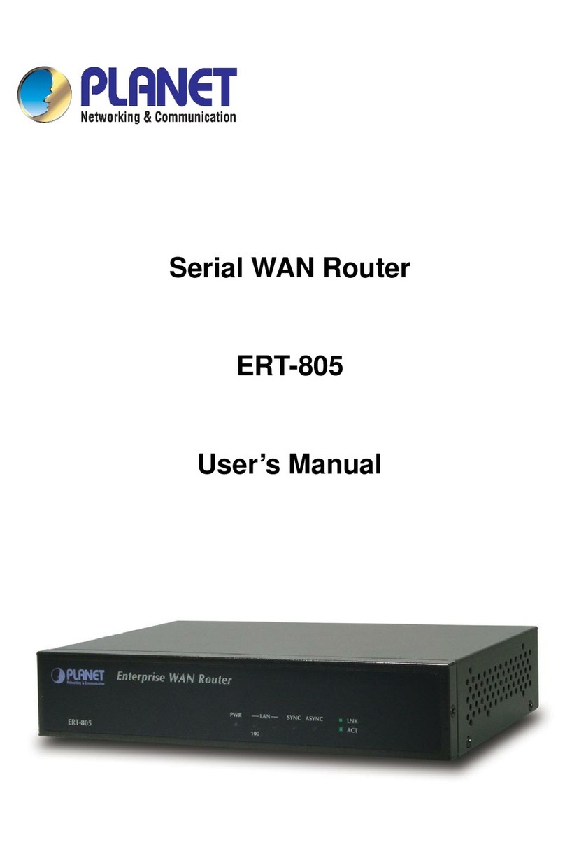 Planet ERT-805 User manual