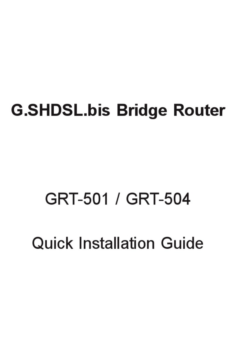 Planet G.SHDSL.bis Bridge Router GRT-504 User manual