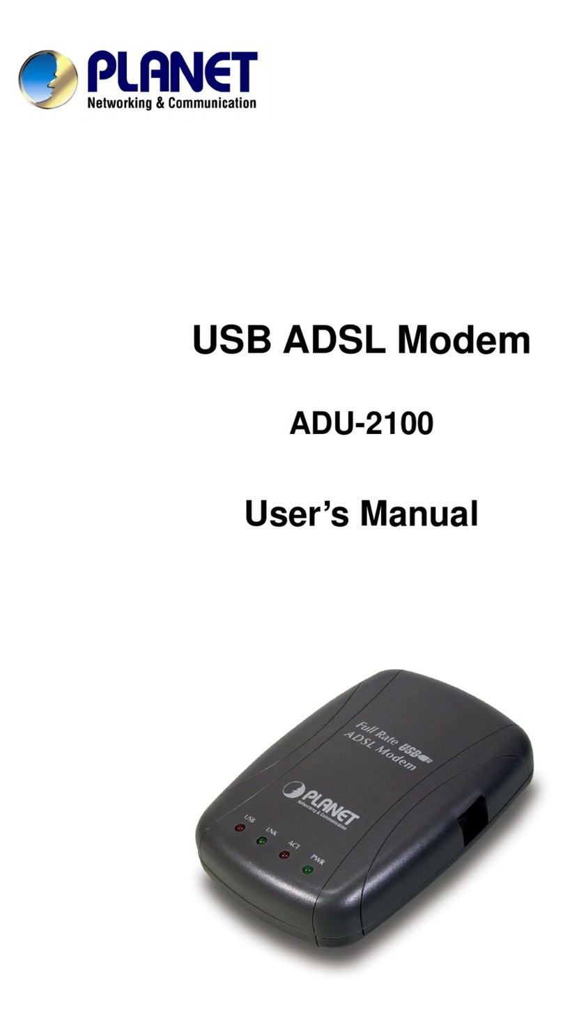 Planet Bridge/Router ADU-2100 User manual