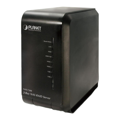 Planet 2-Bay SATA NAS RAID Server NAS-7200 User manual