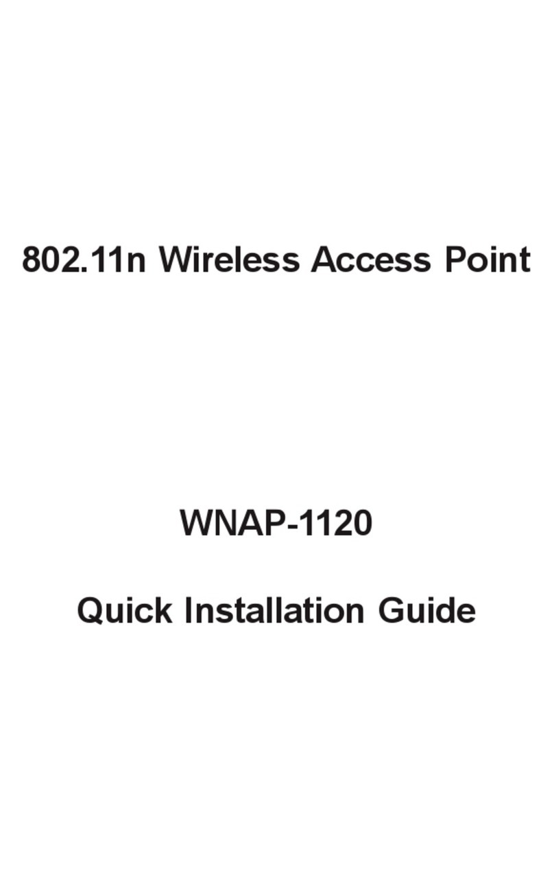 Planet 802.11n Wireless Access Point WNAP-1120 Quick installation guide