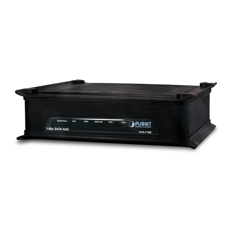 Planet 1-Bay SATA NAS Server NAS-7100 User manual