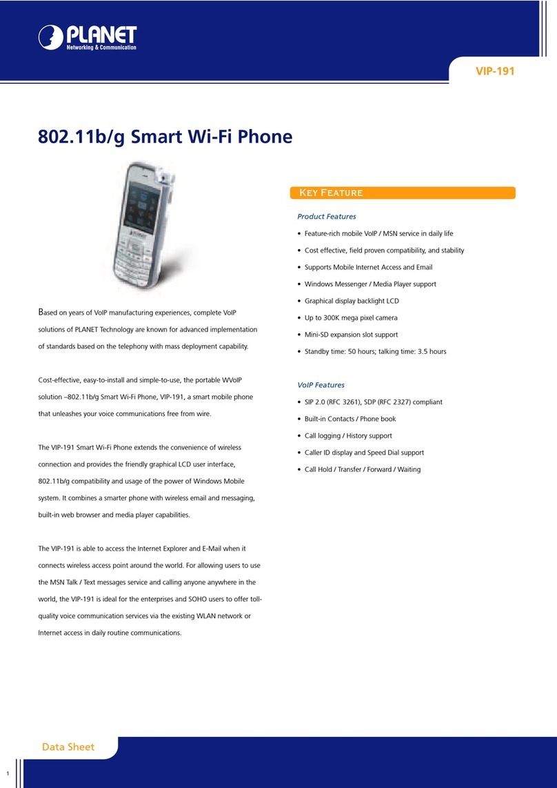 Planet VIP-191 User manual