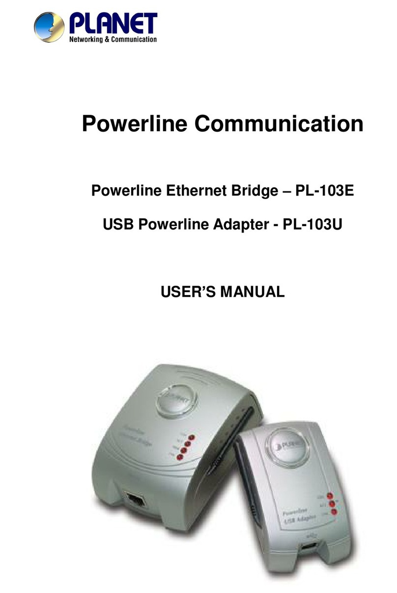 Planet PL-103E User manual Planet PL-103E User manual