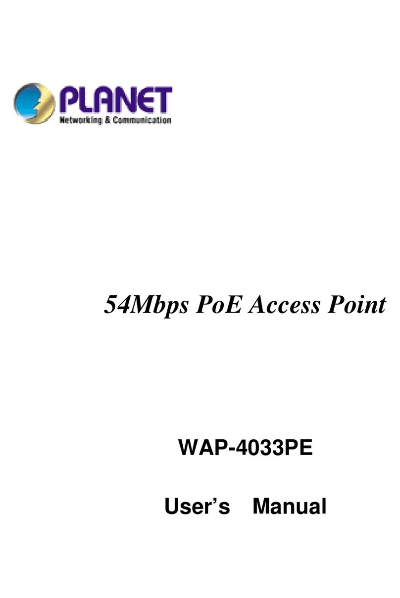 Planet Network Device WAP-4033PE User manual