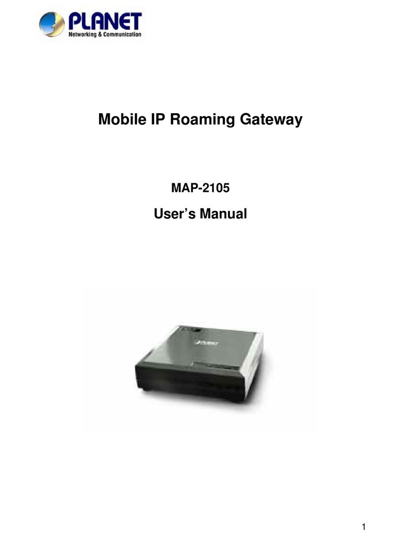 Planet Network Device MAP-2105 User manual Planet Network Device MAP-2105 User manual