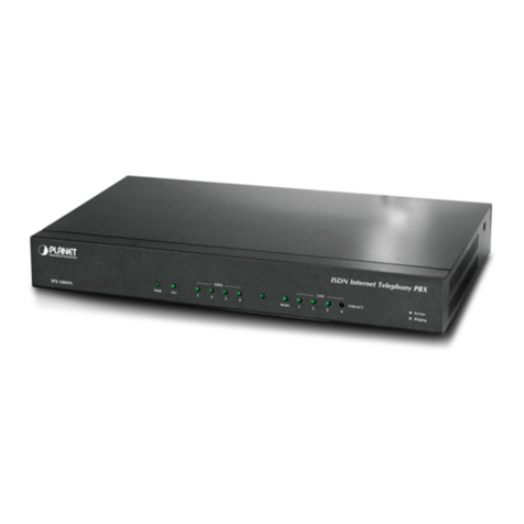 Planet ISDN Internet Telephony PBX System IPX-1800N user manual Planet ISDN Internet Telephony PBX System IPX-1800N user manual