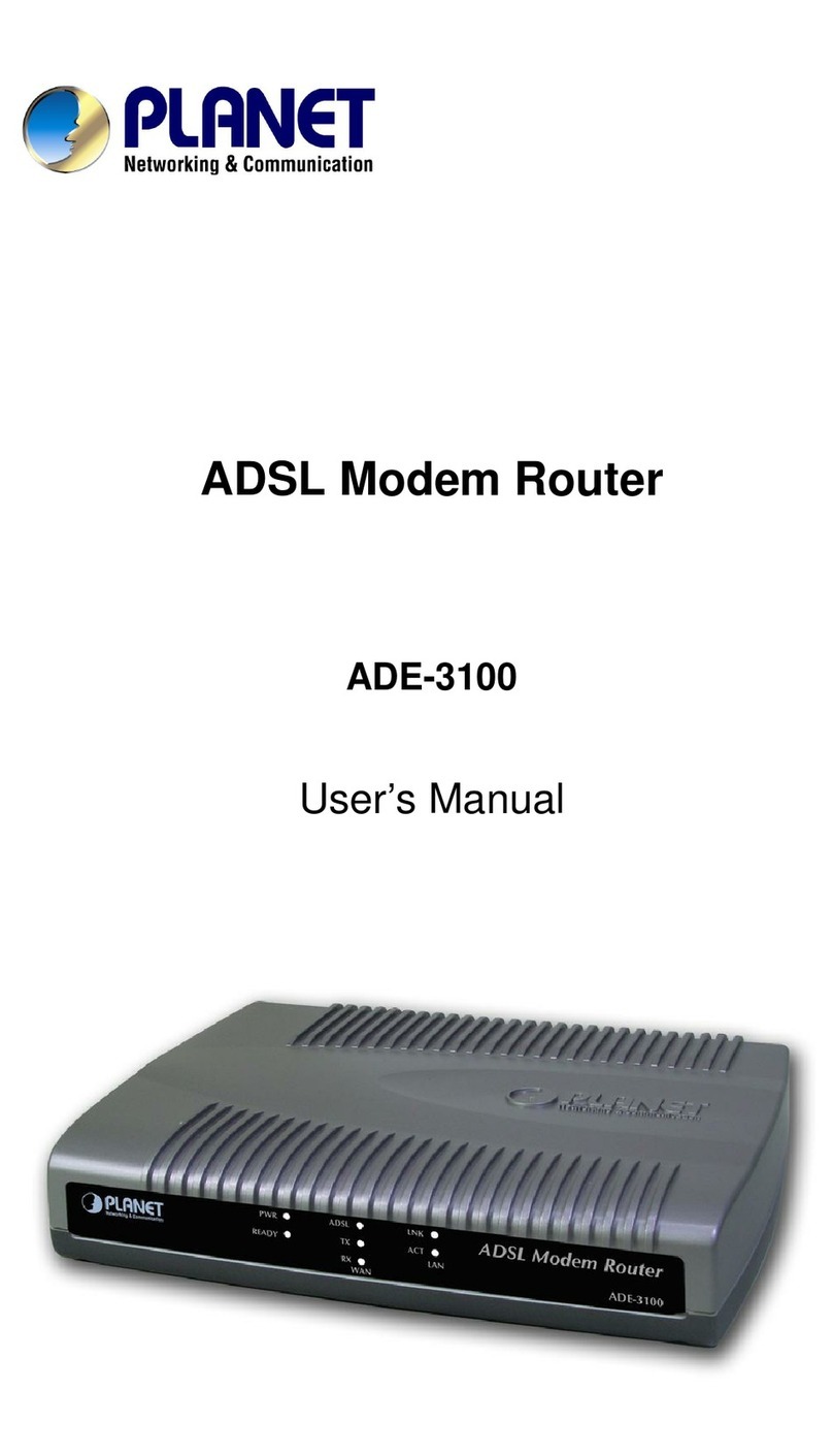 Planet ADE-3100 user manual