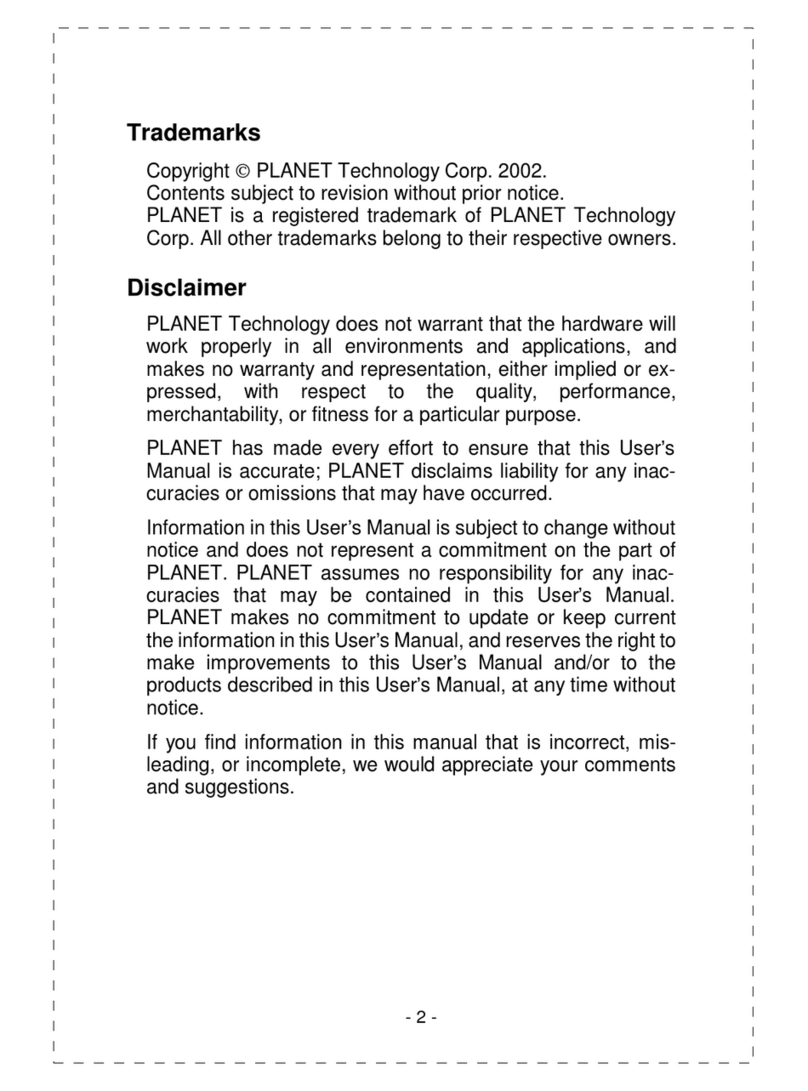 Planet FNSW-3200 User manual