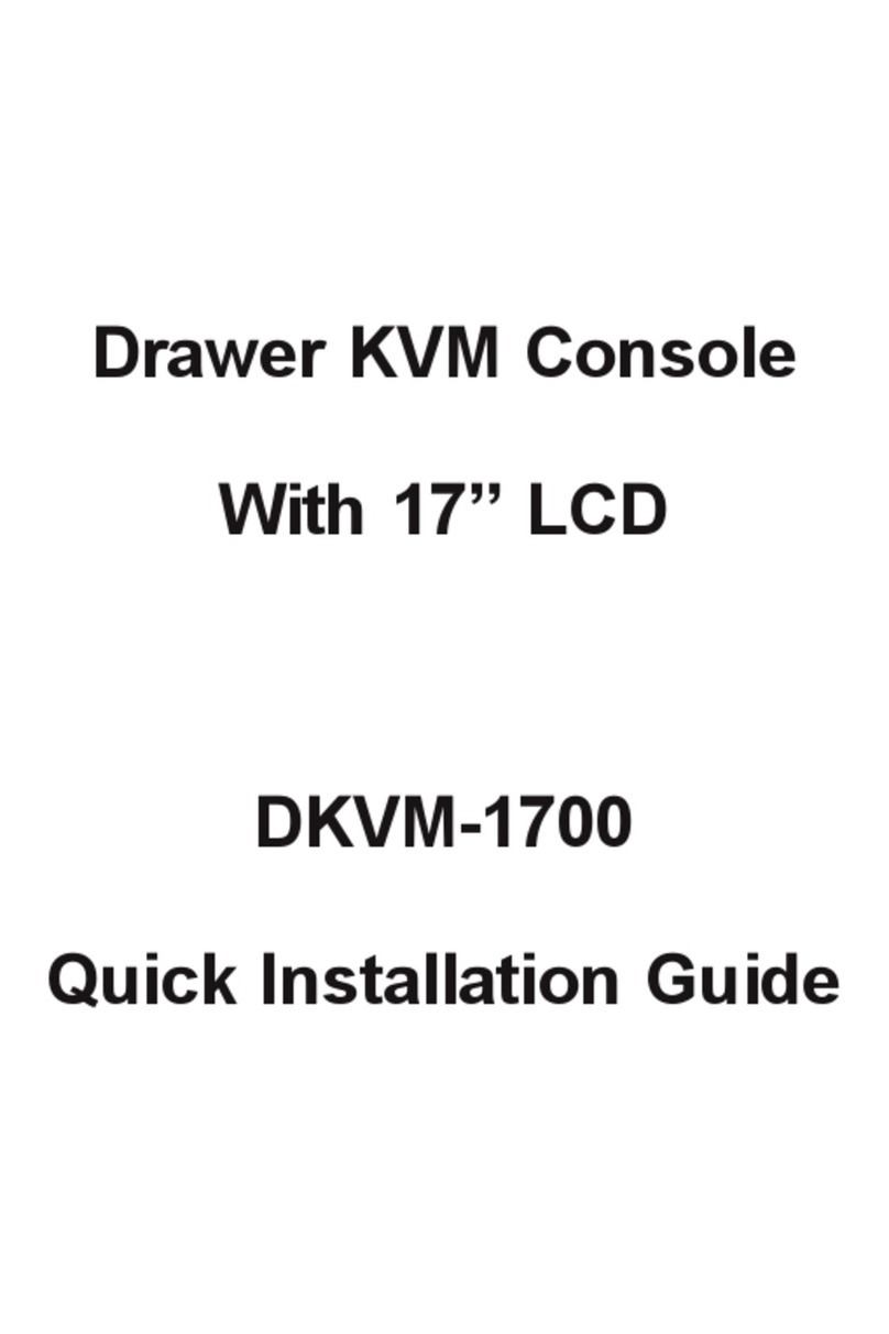 Planet Drawer KVM Console With 17" LCD DKVM-1700 Quick installation guide Planet Drawer KVM Console With 17" LCD DKVM-1700 Quick installation guide