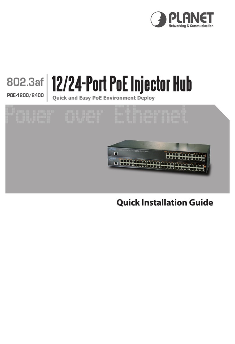 Planet POE-1200 User manual