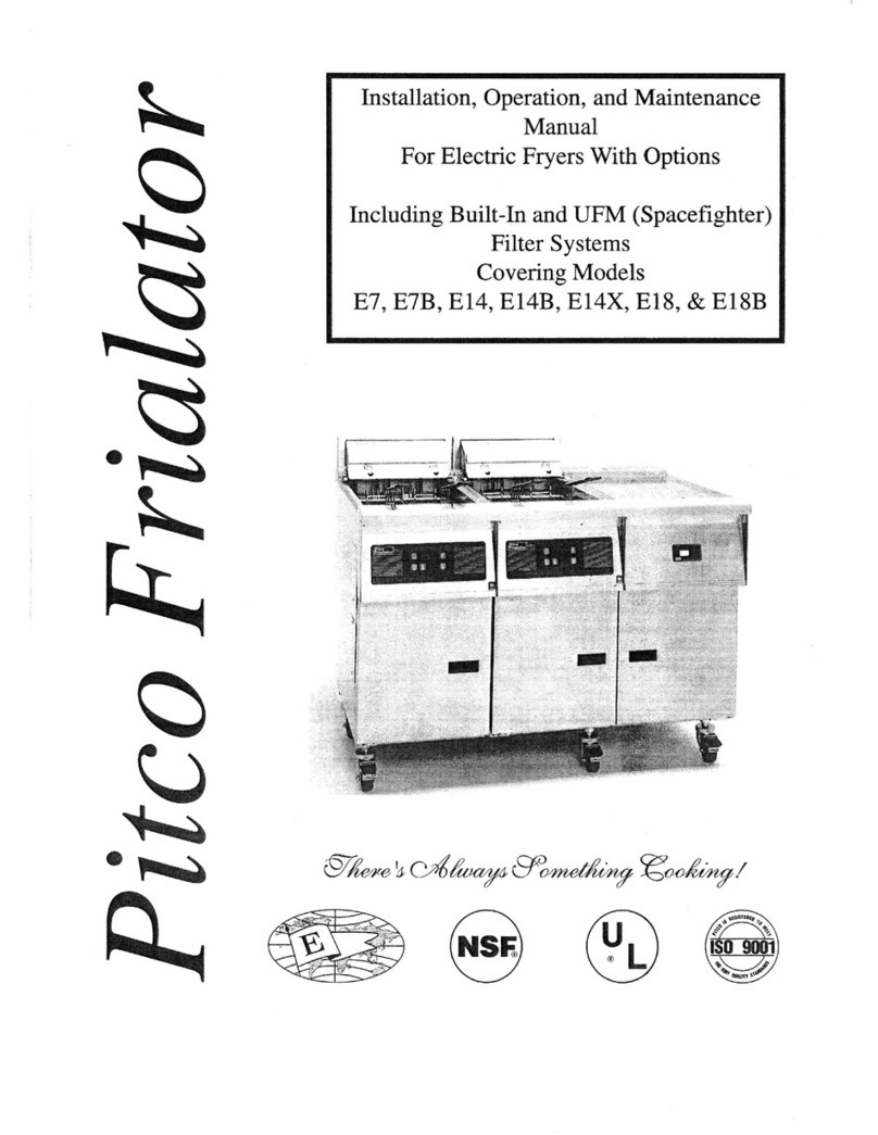 Pitco E14X User manual