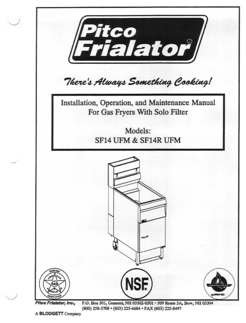 Pitco Frialator SF14 UFM Guide Pitco Frialator SF14 UFM Guide