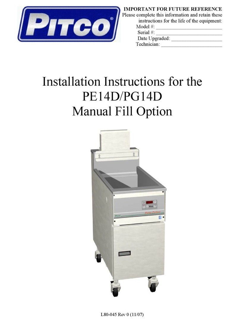 Pitco PE14D User manual