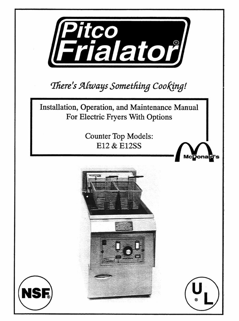 Pitco E12SS User manual Pitco E12SS User manual