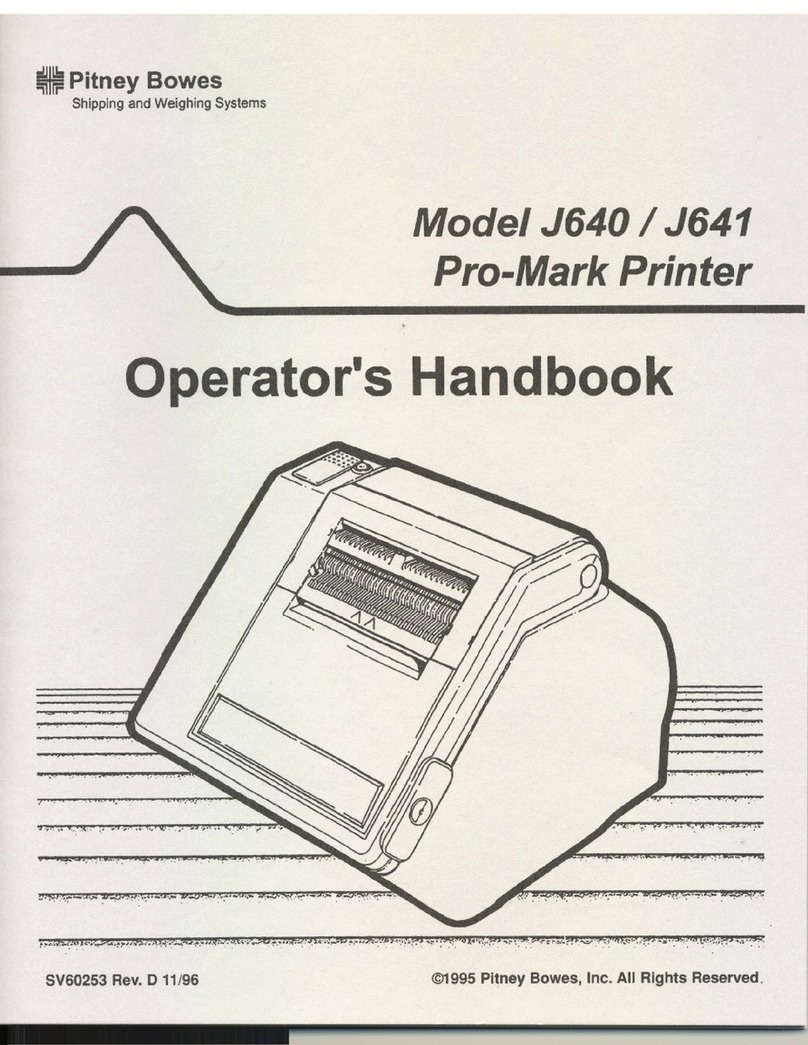 Pitney Bowes J640 Service manual