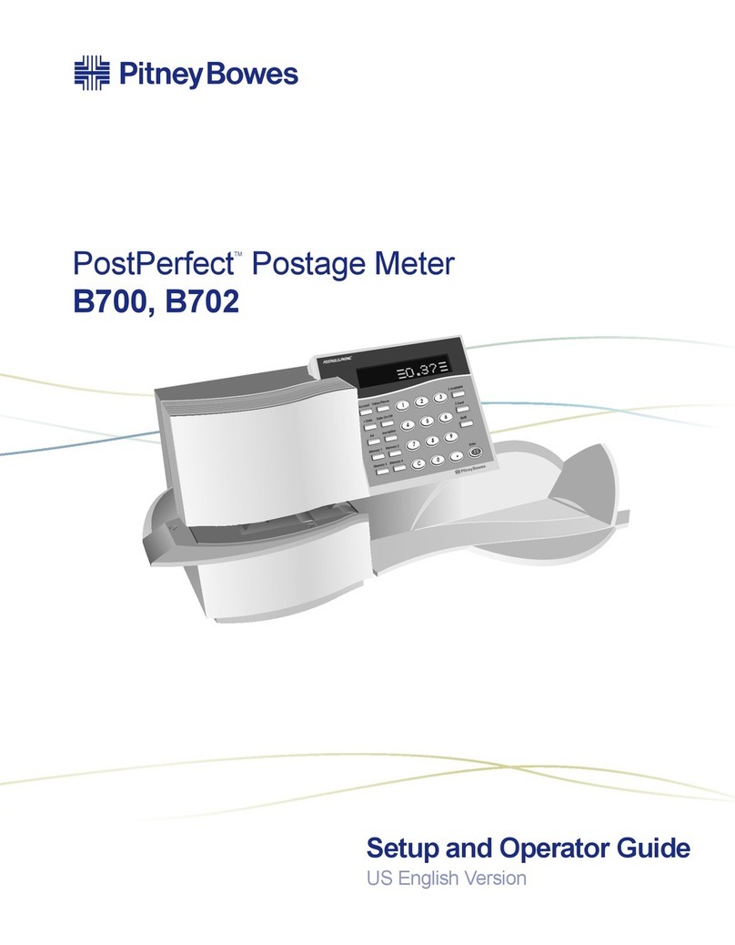 Pitney Bowes POSTPERFECT B702 Setup guide Pitney Bowes POSTPERFECT B702 Setup guide