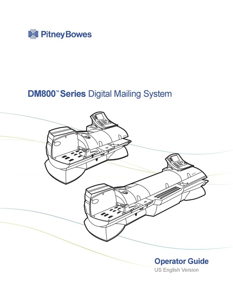 Pitney Bowes DM800 Series Operator's guide