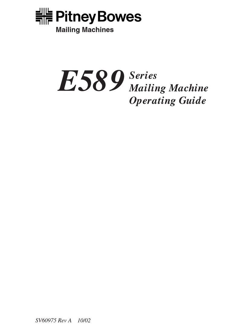 Pitney Bowes E589 Series operating guide