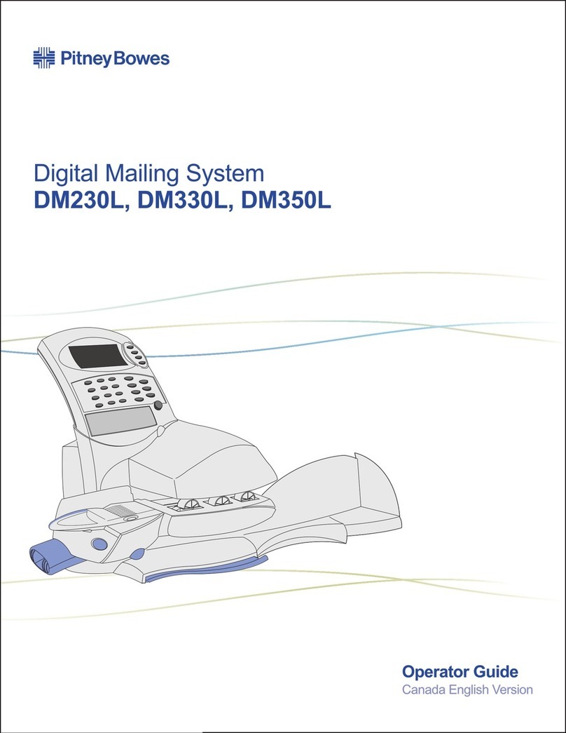 Pitney Bowes DM230L Operator's guide