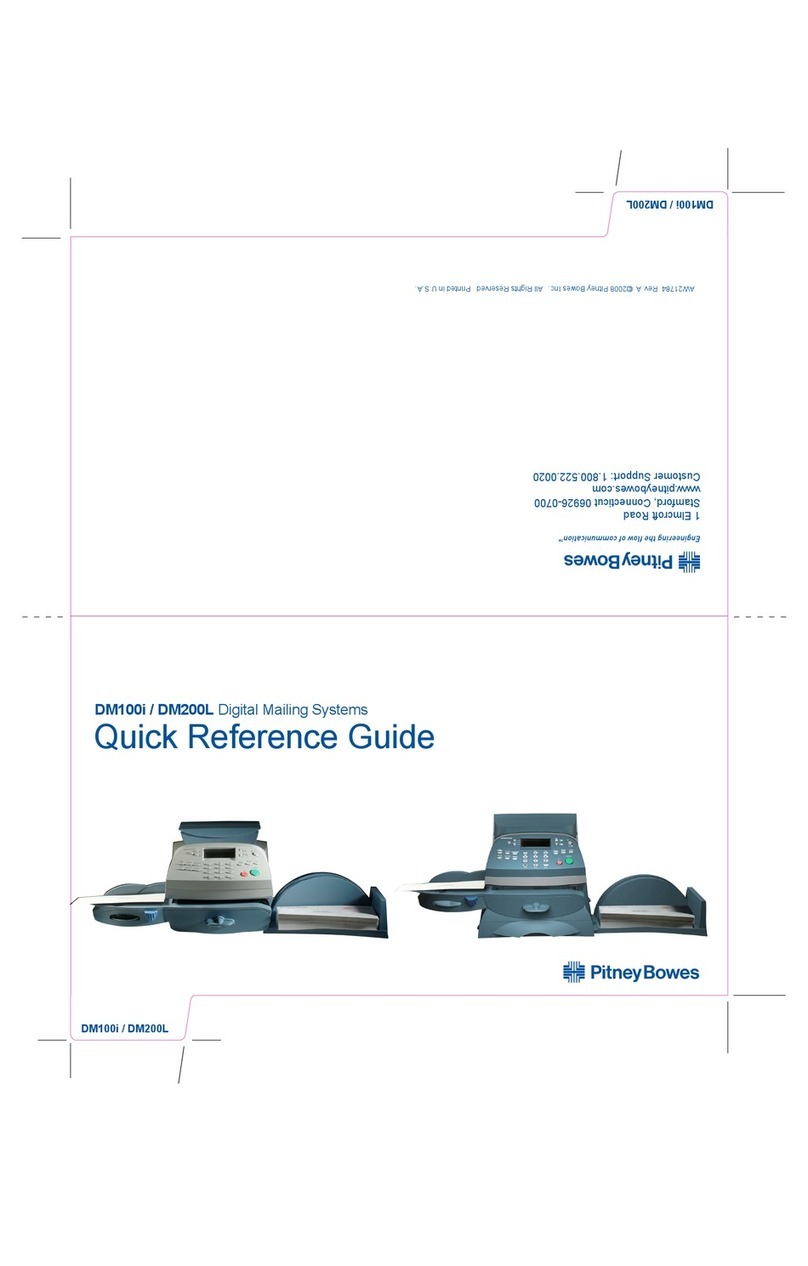 Pitney Bowes DM100i Series User manual