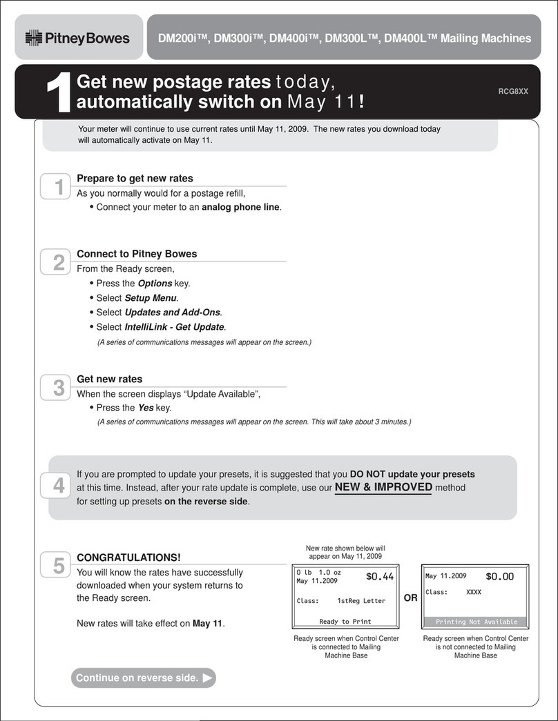 Pitney Bowes DM200i Series User manual