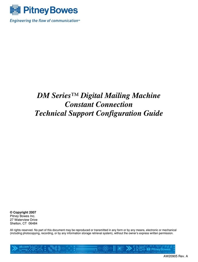 Pitney Bowes DM500 User manual
