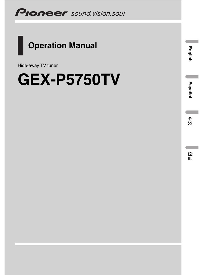 Pioneer GEX-P5750TV Operation manual