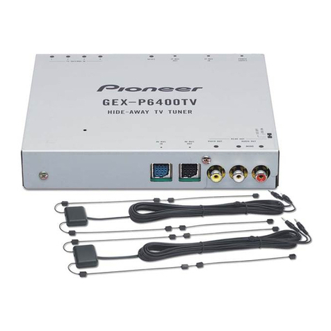 Pioneer GEX-P6400TV Operation manual