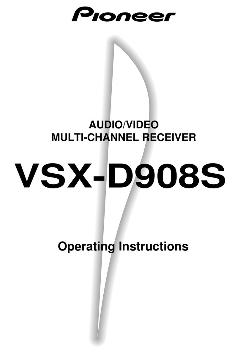 Pioneer VSX-D908S User manual Pioneer VSX-D908S User manual