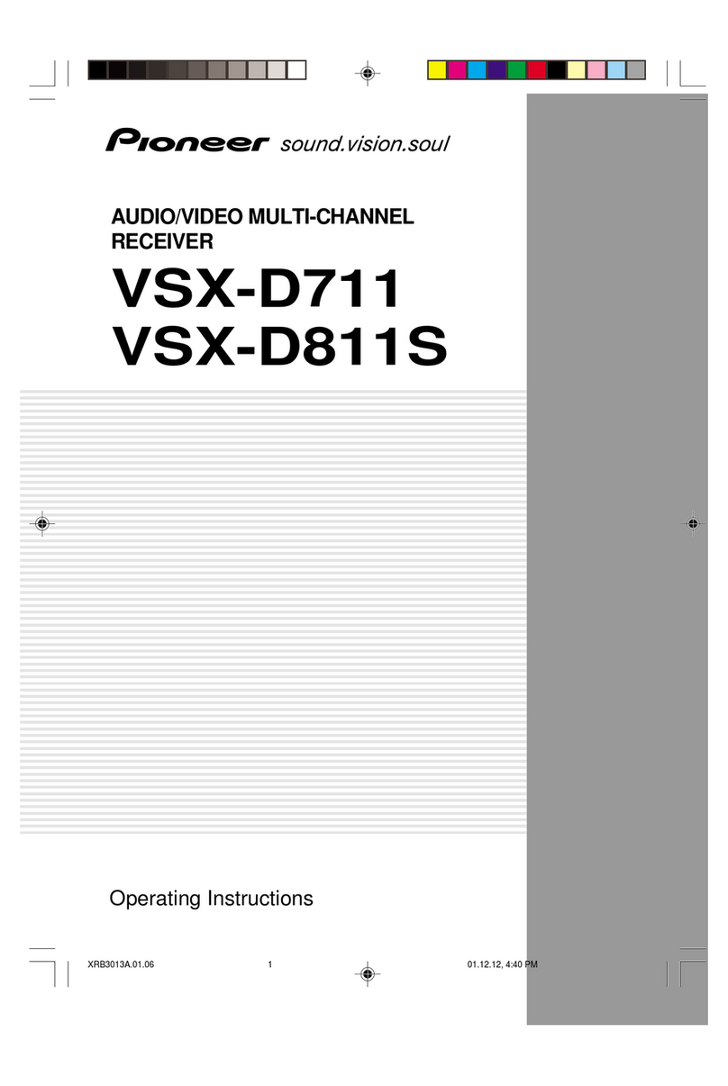 Pioneer VSX-D711 operating instructions