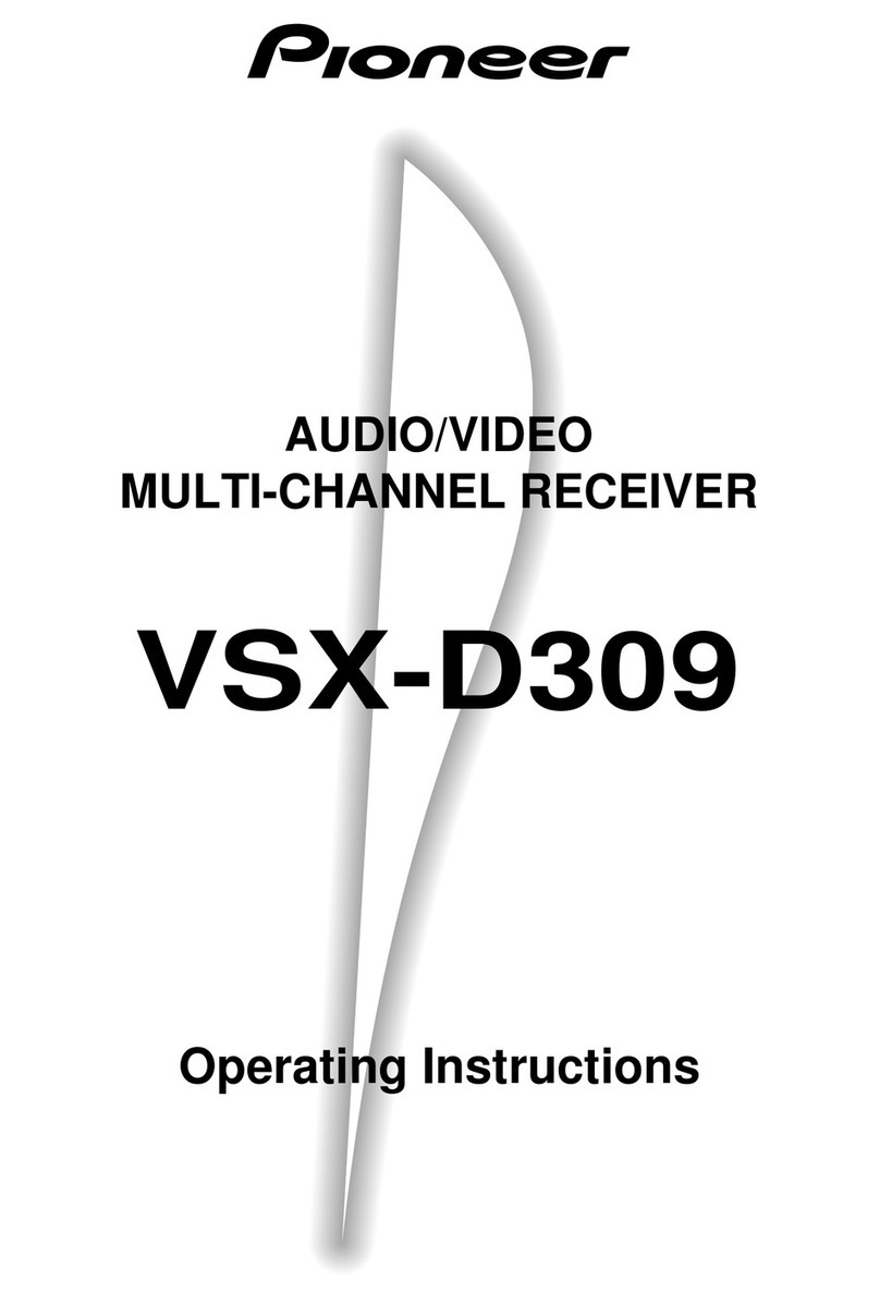 Pioneer VSX-D309 User manual