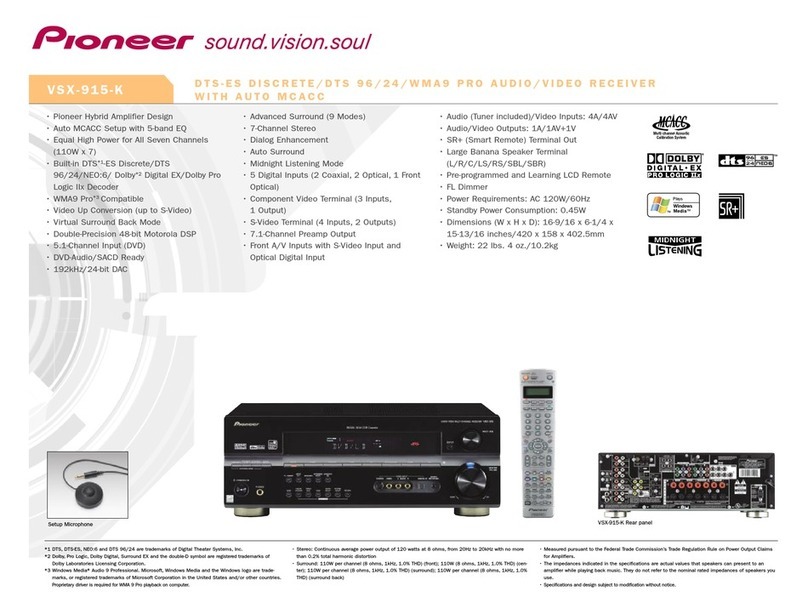 Pioneer VSX-915-K datasheet