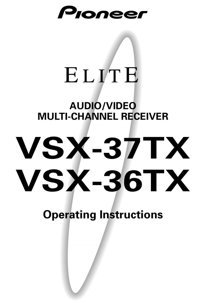 Pioneer Elite VSX-37TX User manual