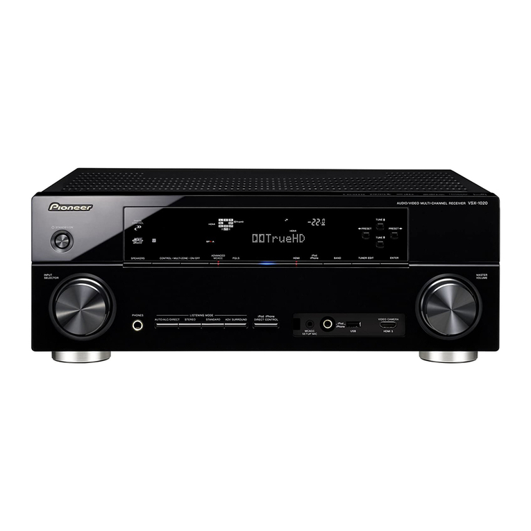 Pioneer VSX 1020 operating instructions