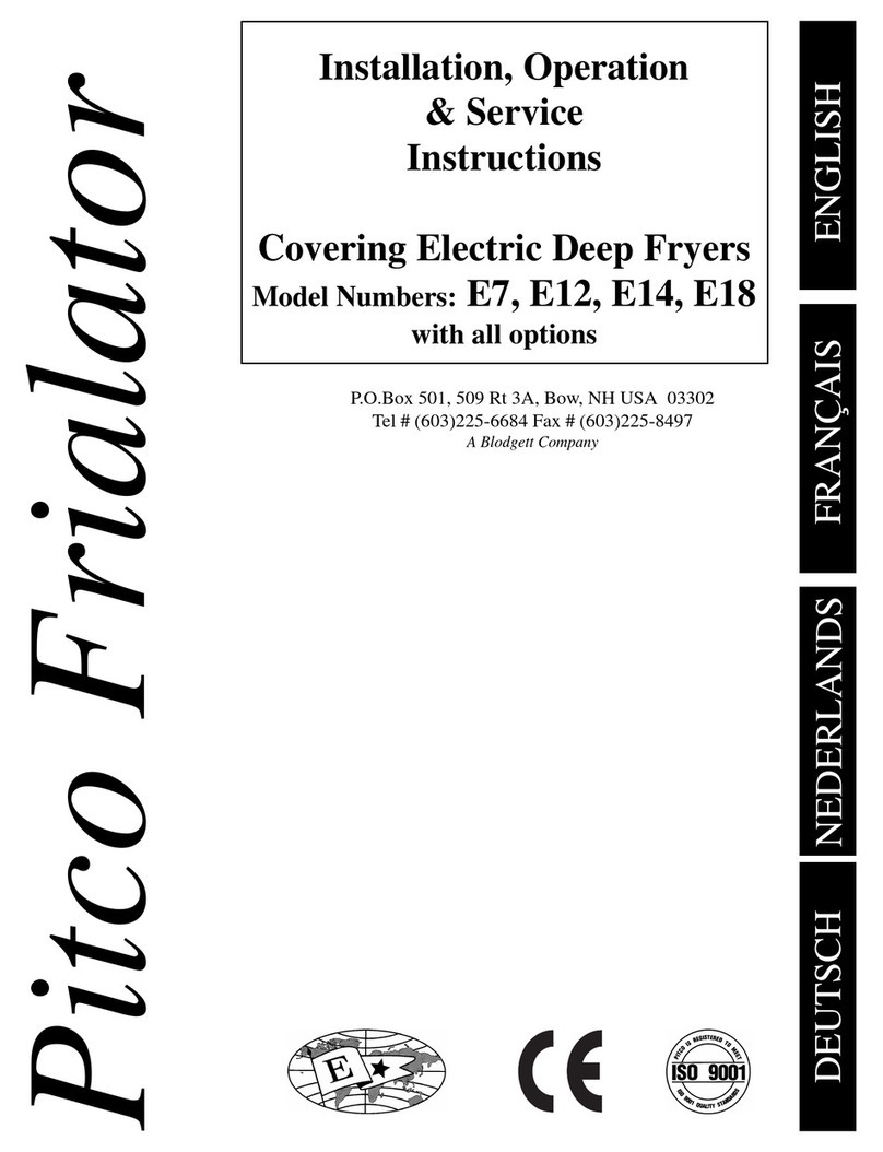 Pitco E12 Service manual