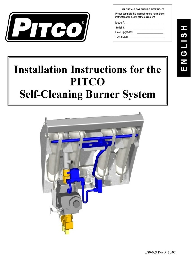 Pitco L80-029 installation instructions