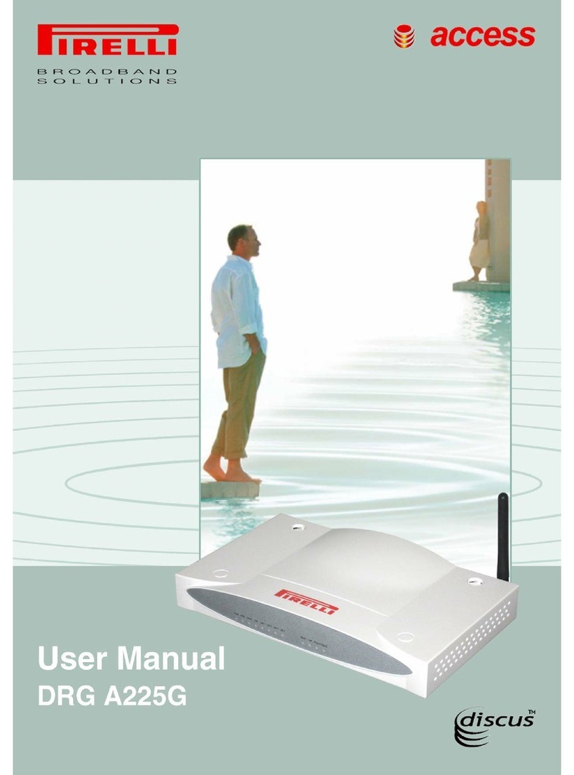Pirelli DISCUS DRG A225G user manual