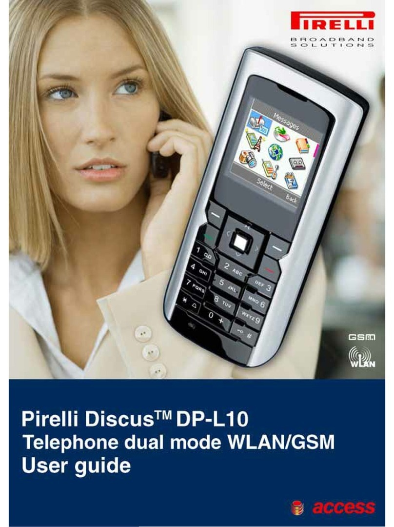 Pirelli DISCUS DP-L10 User manual