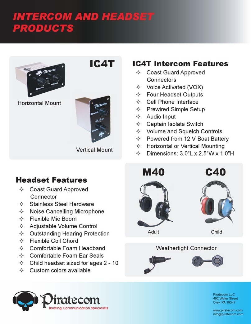 Piratecom C40 Specification sheet